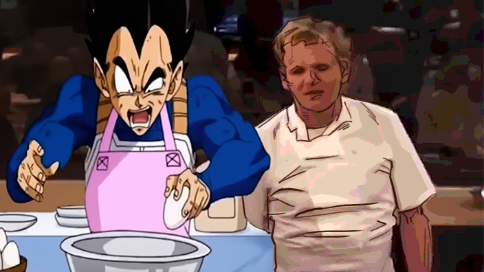 Vegeta vs Gordon Ramsay: chi sarà il principe degli chef?
