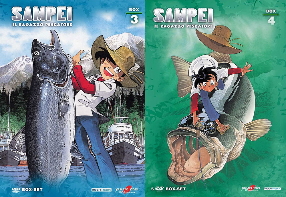 Il terzo e quarto BOX DVD italiani di Sampei, il ragazzo pescatore