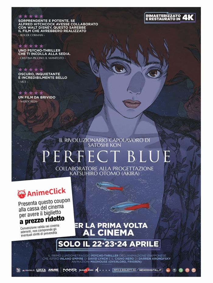 Perfect Blue al cinema: coupon sconto