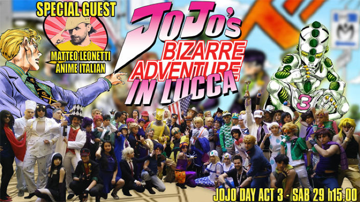 Ritorna il Jojo Day al Lucca Comics and Games