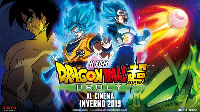 Il film Dragon Ball Super: Broly arriverà anche in Italia grazie a Koch Media