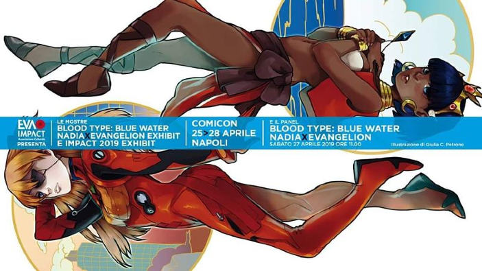 Comicon 2019: presentazione Blood Type: Blue Water – Nadia × Evangelion