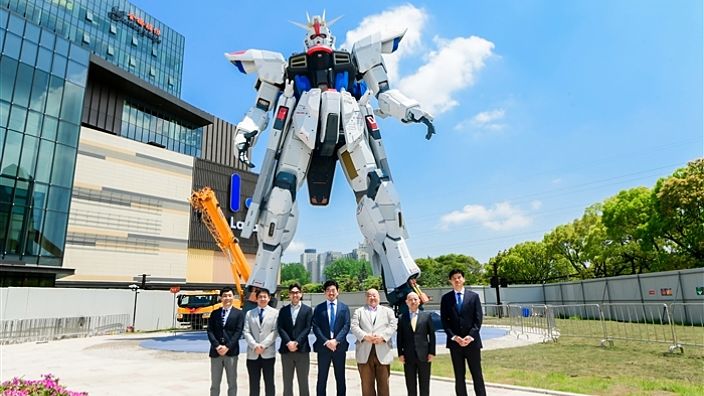 Inaugurata a Shanghai una statua di Gundam a grandezza naturale