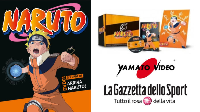 Naruto, i DVD arrivano in edicola con Gazzetta dello Sport