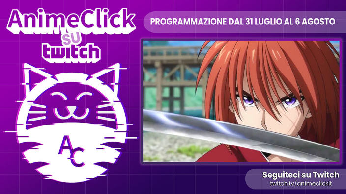 AnimeClick su Twitch: programma dal 31 luglio al 6 agosto 2023