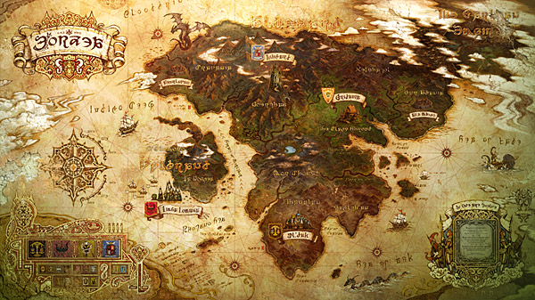 Final Fantasy XIV - Map of Eorzea