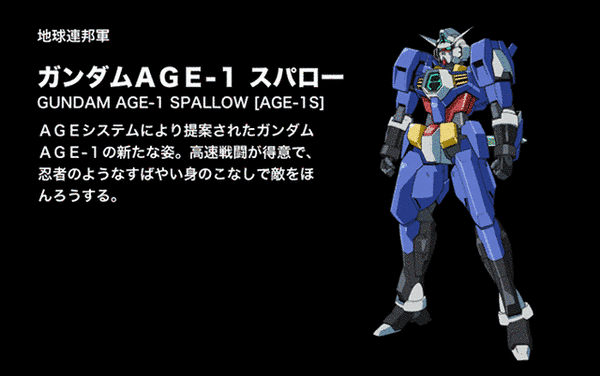 Gundam Age 1 Sparrow