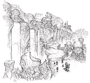 Final Fantasy XIV News 2.0 - 46 - New Area Map Artwork 19 - Sketch 01