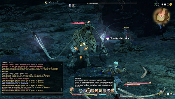 Final Fantasy XIV - Battle System 01 - Notorious Monster Lone Coeurl