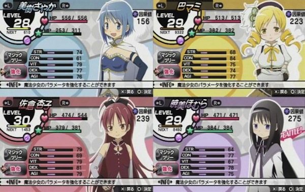 Madoka PSP stats Madoka PSP stats