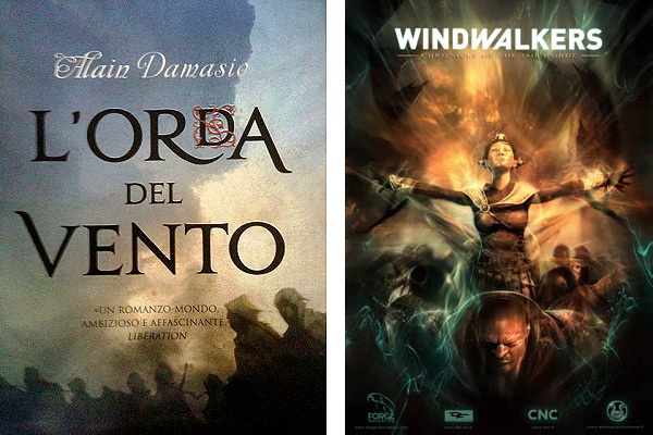 Windwalkers: copertina italiana del romanzo - locadina dell'anime film