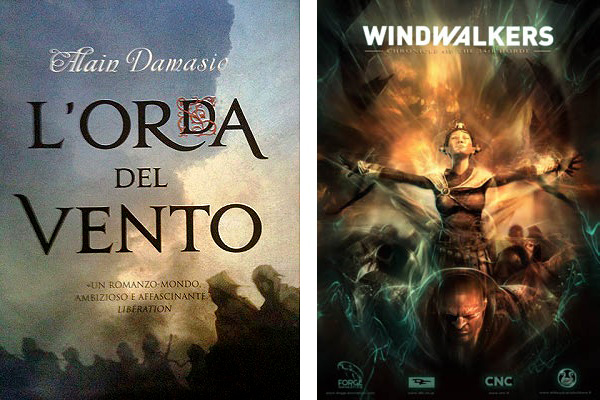 Windwalkers: copertina italiana del romanzo - locadina dell'anime film Windwalkers: copertina italiana del romanzo - locadina dell'anime film