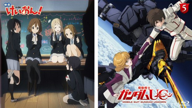 Classifica BD anime 2012: film e OAV
