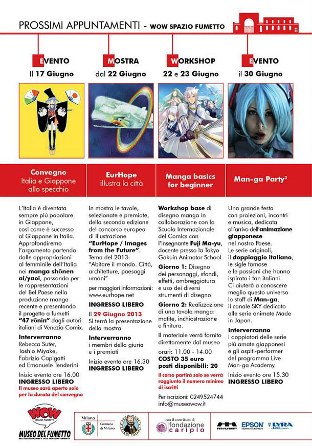 Milano Manga Festival - Appuntamenti WOW