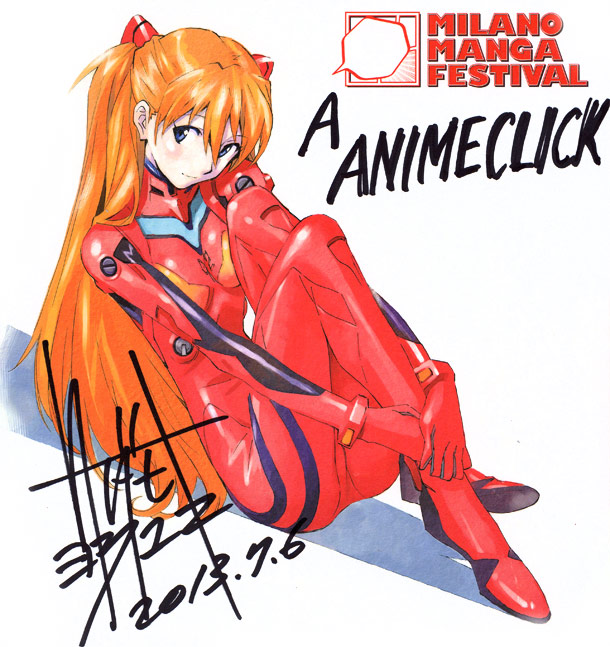 Milano Manga Festival - Autografo Sadamoto per AnimeClick.it