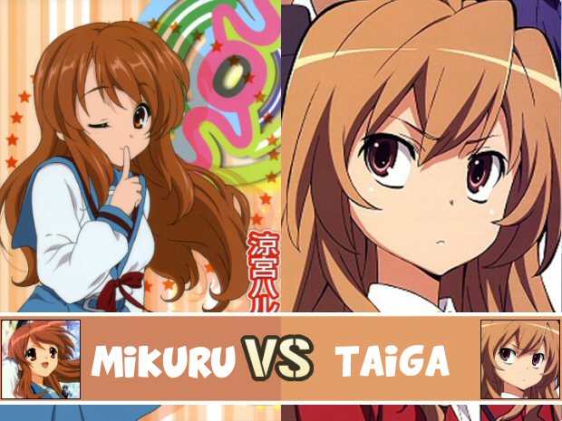 Saimoe Animeclick: Mikuru vs Taiga