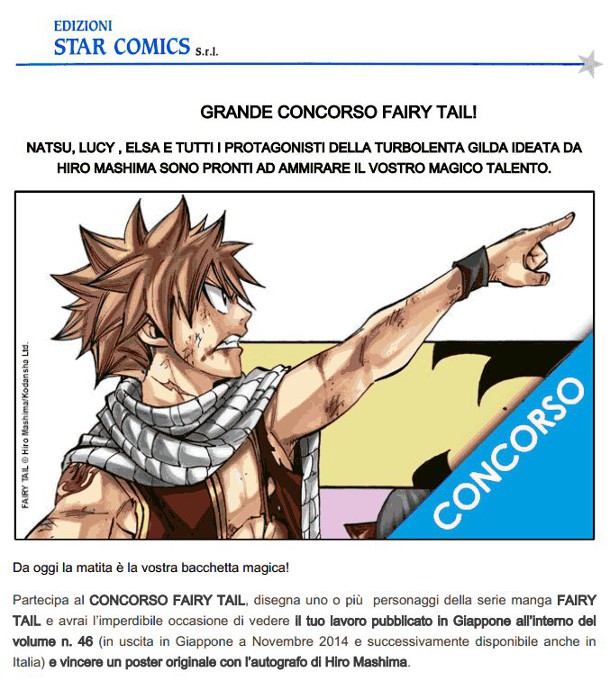 Concorso Fairy Tail by Star Comics