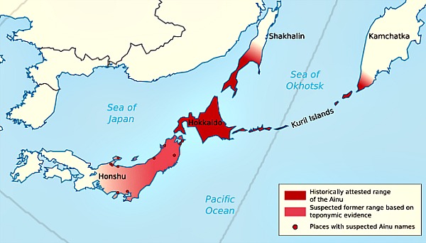 Ainu cartina Ainu cartina