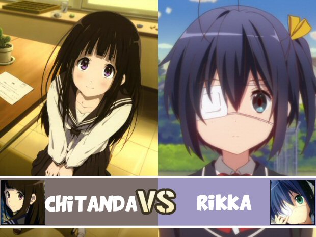 Saimoe Animeclick: Chitanda vs Rikka