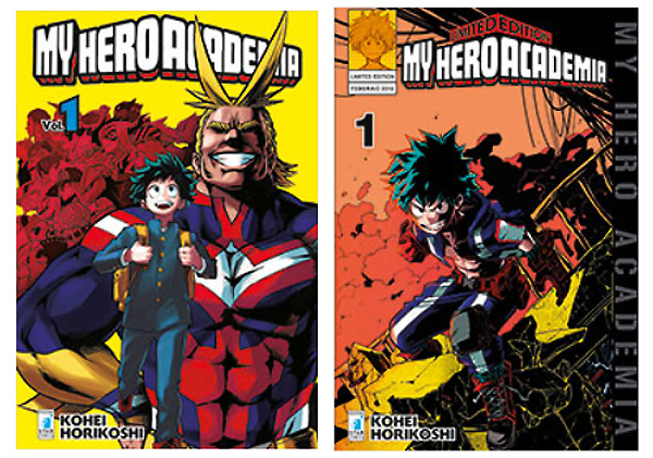 My Hero Academia, cover Regular e Limited