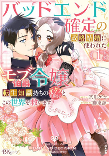 Bad End Kakutei no Seiryaku Kekkon ni Tsukawareta Mob Hakushaku Reijō, Tensei Chishiki Mochi no Moto Kuzu Danna-sama to Kono Sekai wo Sukuimasu