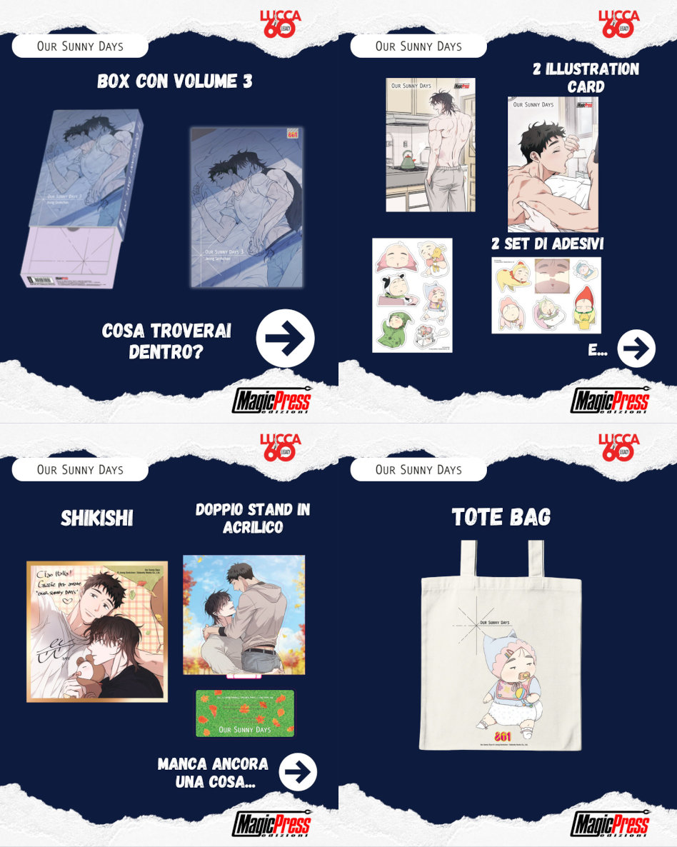 Magic Press - Our Sunny Days vol. 3 con box e gadget