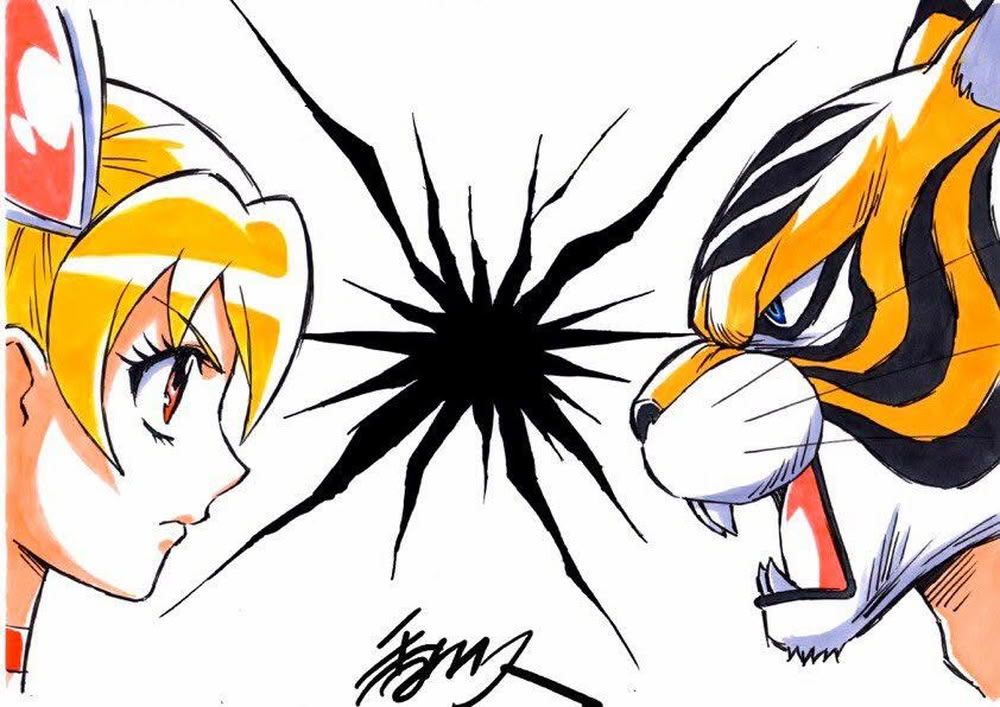 Tiger Mask W vs Cure Peach by Hisashi Kagawa