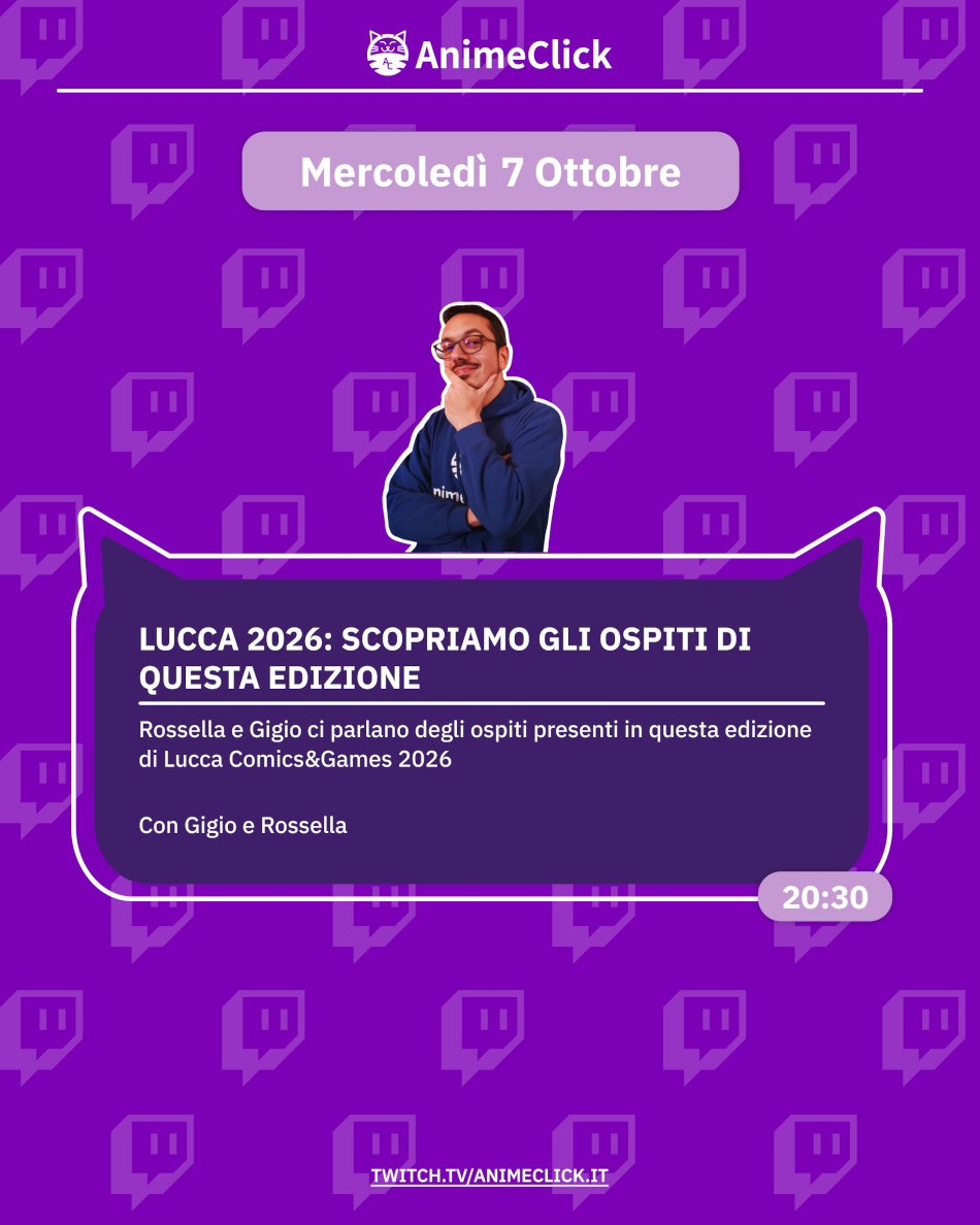 AnimeClick su Twitch: programma dal 5 all'11 ottobre