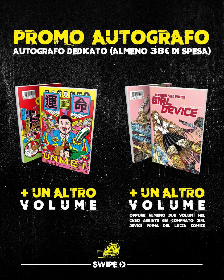 Lucca Comics & Games 2026: regolamento firmacopie In Your Face Comix Lucca Comics & Games 2026: regolamento firmacopie In Your Face Comix