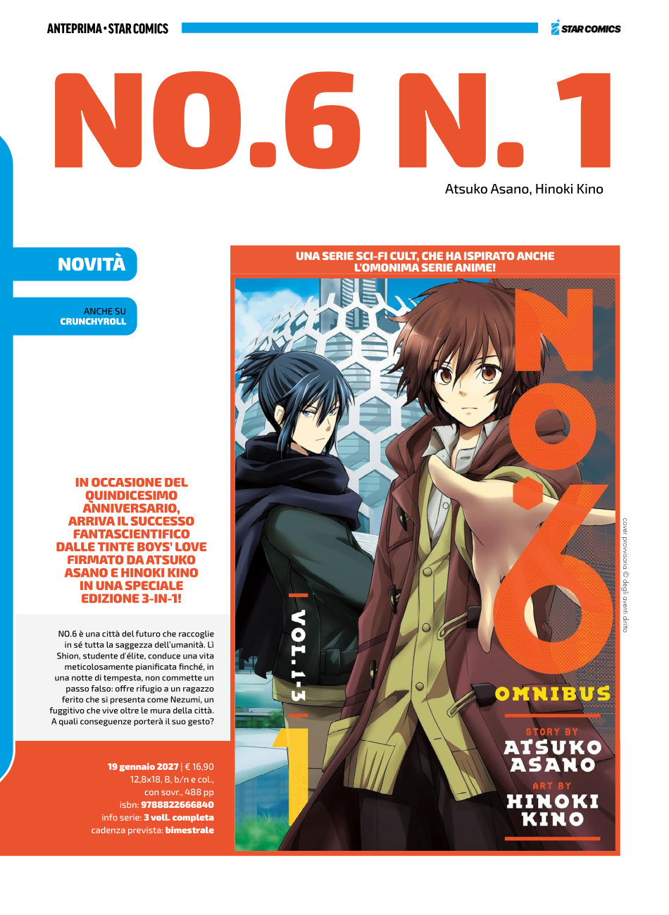 Star Conics - Anteprima manga gennaio 2027