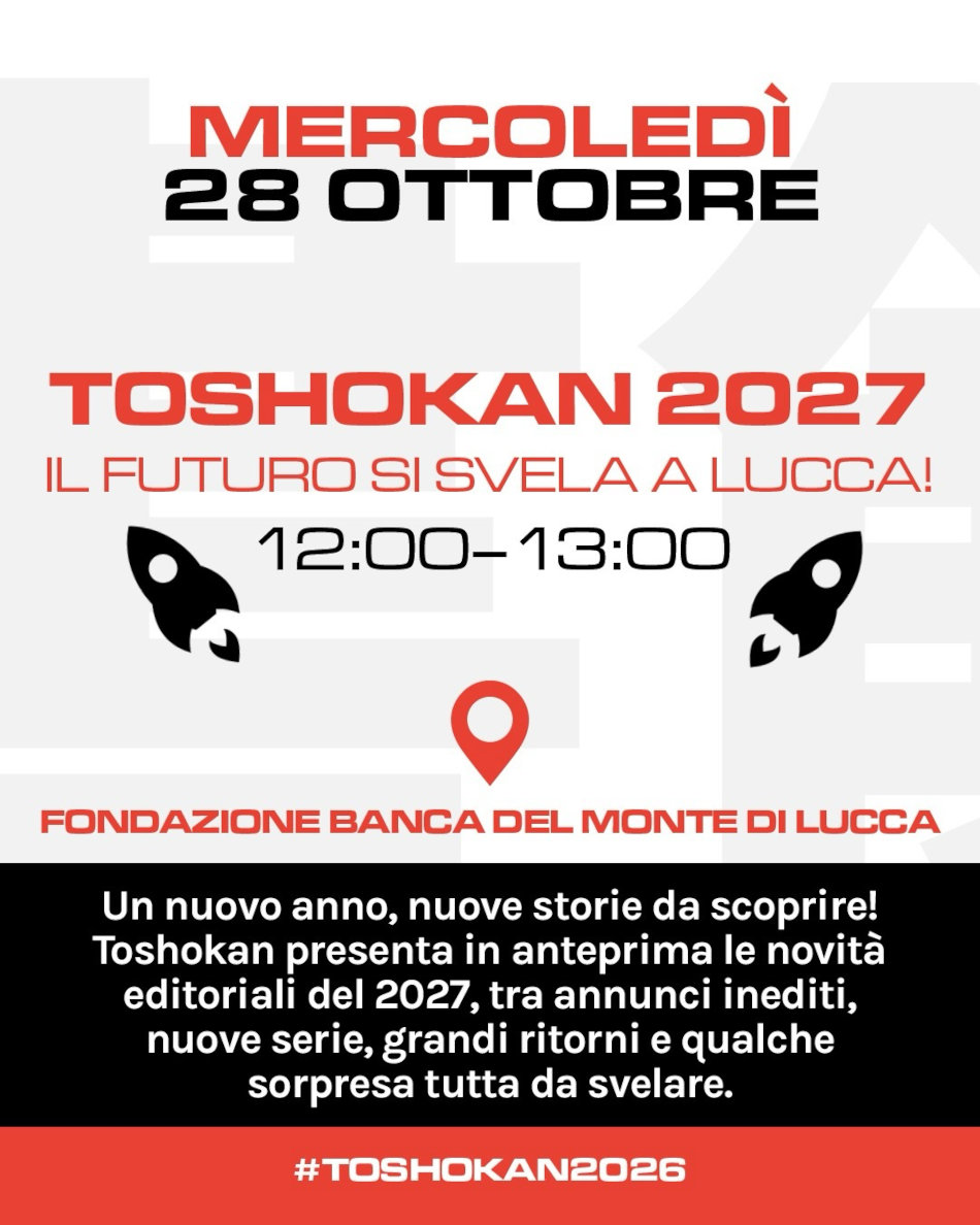 Lucca Comics & Games 2026: gli appuntamenti di Toshokan