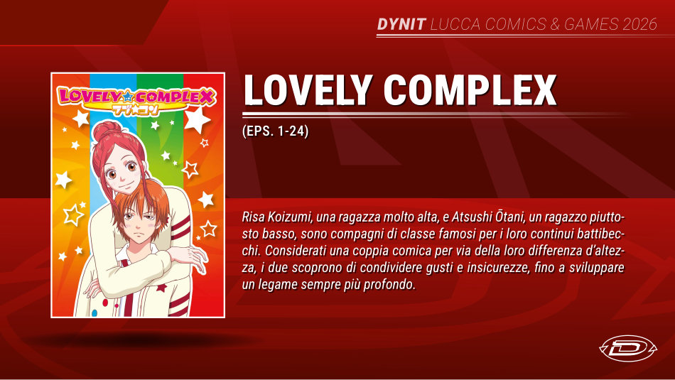 Lucca Comics 2026 - Lovely Complex per Dynit Lucca Comics 2026 - Lovely Complex per Dynit