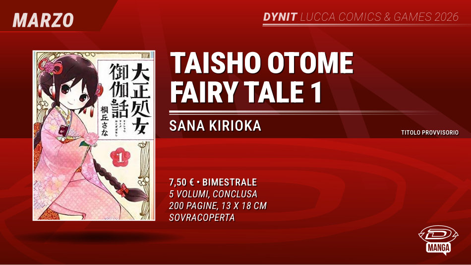 Lucca Comics 2026 - Taisho Otome Fairy Tale per Dynit Manga
