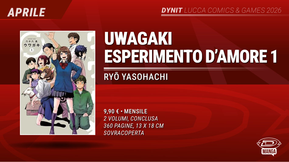 Lucca Comics 2026 - Uwagaki per Dynit Manga