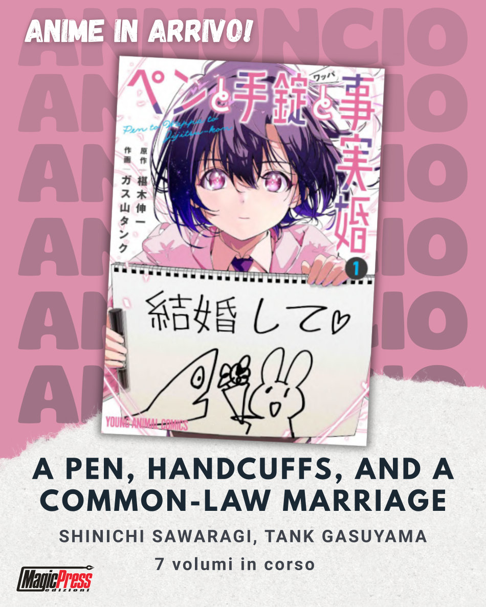 Lucca Comics 2026 - Magic Press annuncia A Pen, Handcuffs, and a Common-Law Marriage