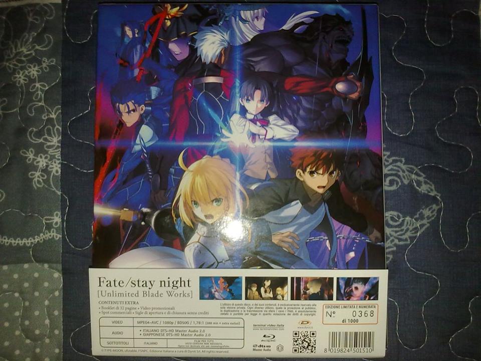 Fate/Stay Night: Unlimited Blade Works - l'unboxing del primo volume in ...