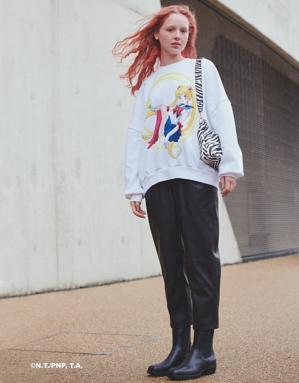 Felpa sailor new arrivals moon bershka