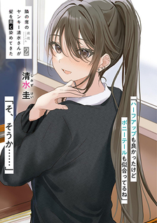 Tonari no Seki no Yankee Shimizu-san ga Kami o Kuroku Sometekita