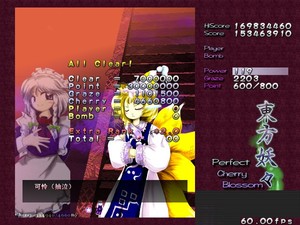 Touhou Youyoumu ~ Perfect Cherry Blossom