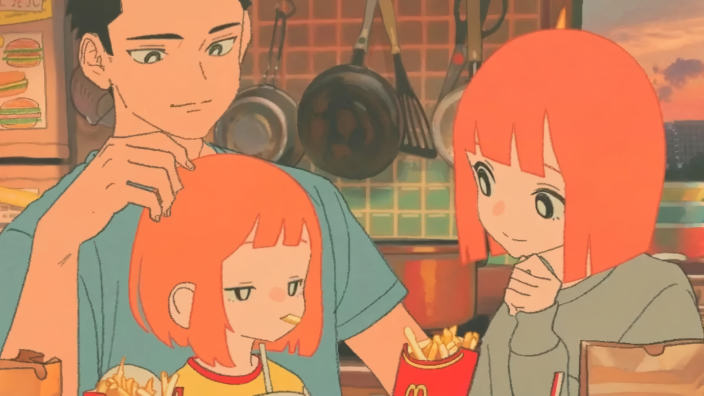 Nuove pubblicità di McDonald's in stile anime lofi