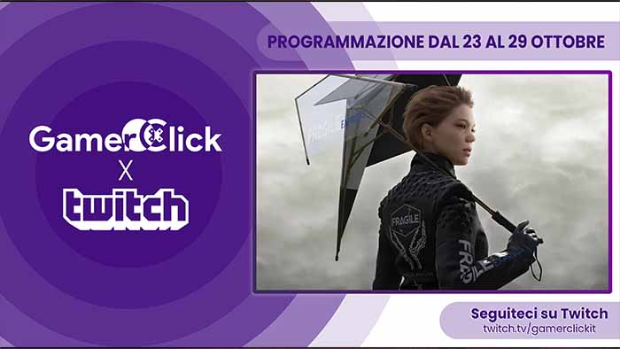 Gamerclick su Twitch: il programma dal 23 al 29 ottobre