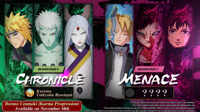 Naruto to Boruto Shinobi Striker rivelati personaggi dei Season Pass 6 e 7