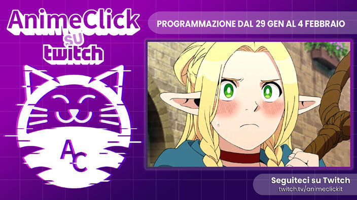 AnimeClick su Twitch: programma dal 29 gennaio al 4 febbraio