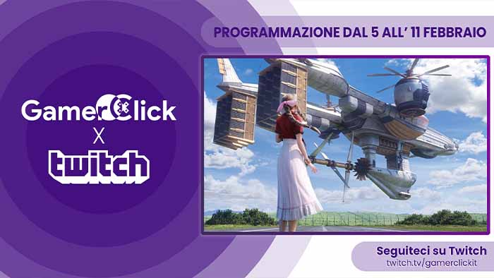 Gamerclick su Twitch: la programmazione dal 5 all'11 febbraio