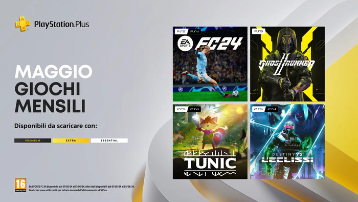 Annunciati i giochi gratuiti di PlayStation Plus di maggio 2024