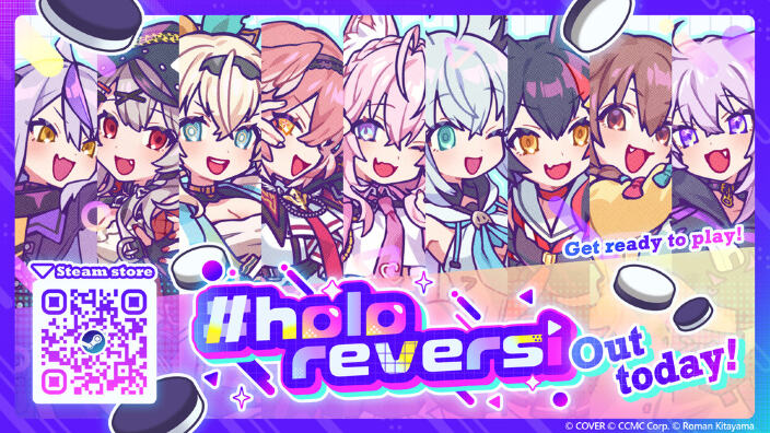 #holoReversi disponibile su Steam: le VTuber di Hololive in una rivisitazione anime-style