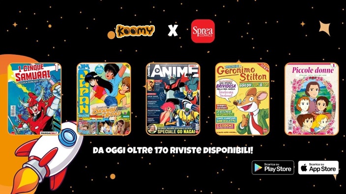 Koomy e Sprea Comics: una nuova collaborazione per la lettura di fumetti in digitale in Italia
