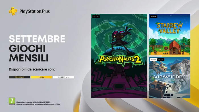 Annunciati i giochi gratuiti di PlayStation Plus di settembre 2025