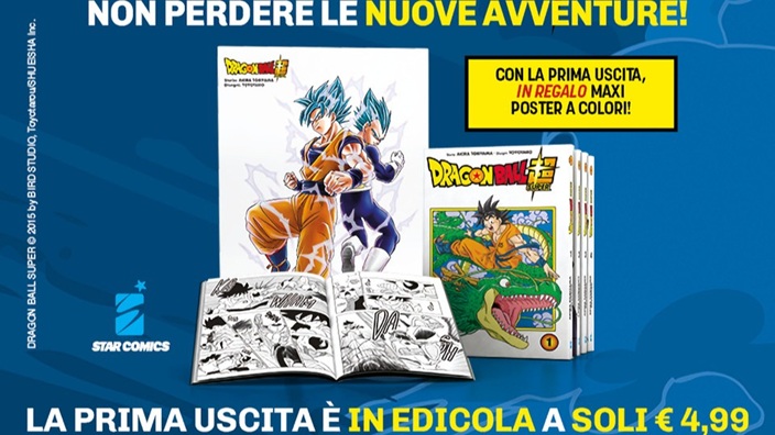 Dragon Ball Super arriva in edicola con La Gazzetta dello Sport e TV Sorrisi e Canzoni
