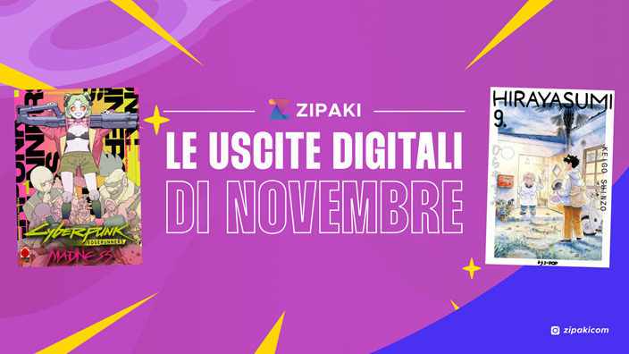 Zipaki: tutte le uscite digitali e cartacee di novembre 2025